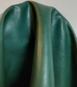 Open image in slideshow, Hunter Green Faux Vegan leather
