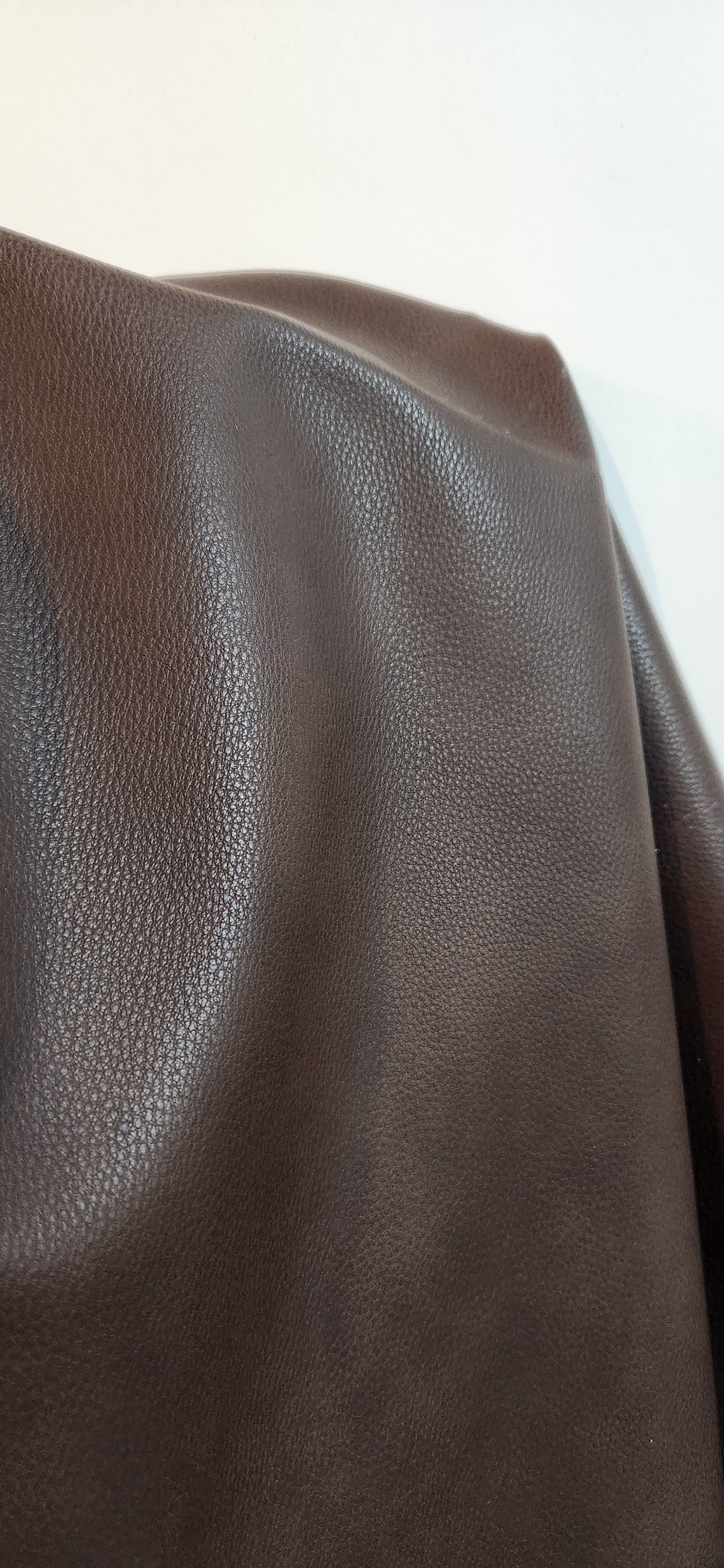 Cacao Brown Heritage collection Pebblegrain tumbled Faux Vegan leather