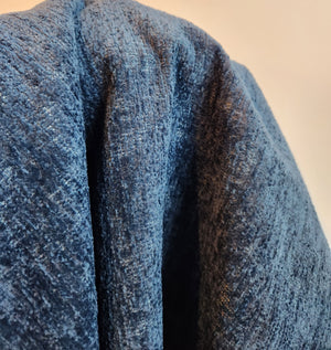 Premium Turkish Chenille Fabric in Denim Blue Color (55 inch width)