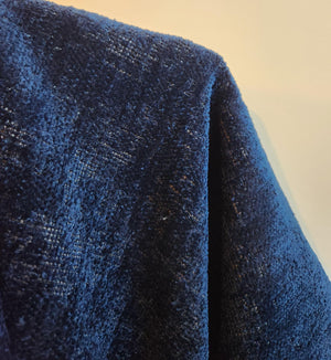 Premium Turkish Chenille Fabric in Ocean Blue Color (55 inch width)