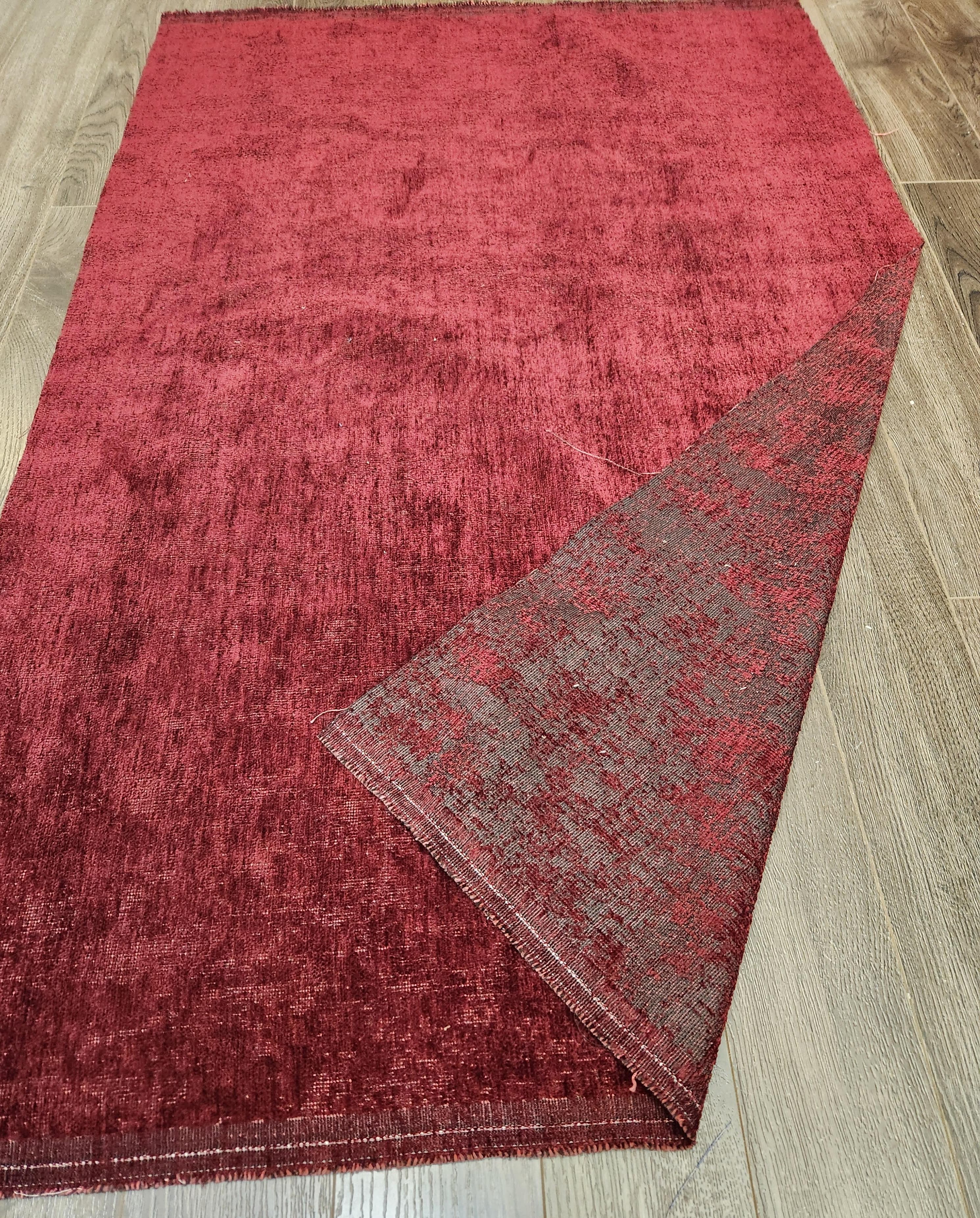 Premium Turkish Chenille Fabric in Burgundy Color (55 inch width)