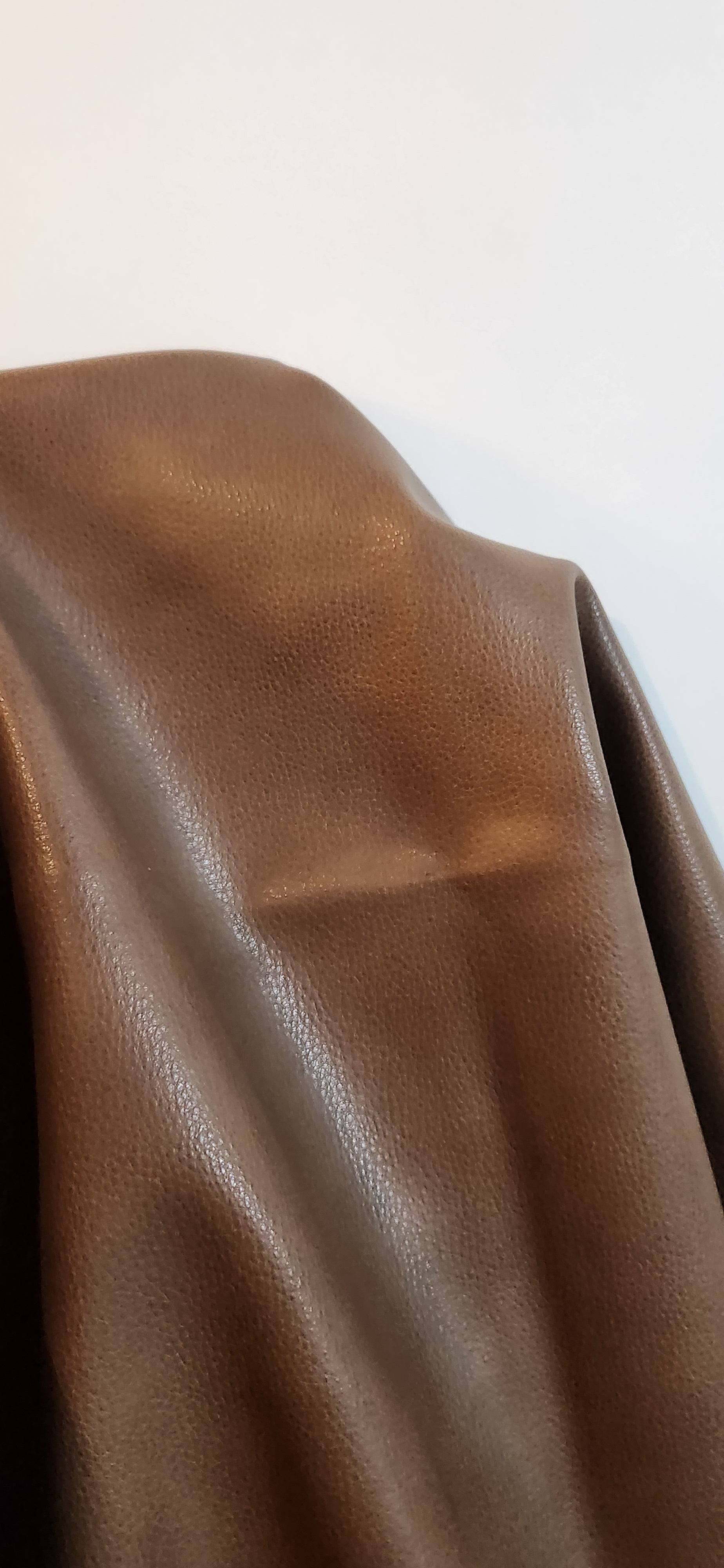 Walnut Brown Heritage collection Pebblegrain tumbled Faux Vegan leather