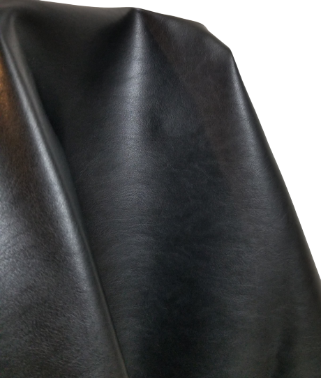 Black Vegan Leather Fabric for Upholstery Faux Leather Fabric in