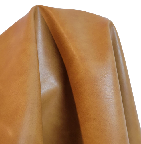 caramel Faux vegan Leather  Faux vegan leather by the yard sheets distressed leather fabric for upholstery 30,000 Double Rubs vinyl sheets nappa leather crafts bookbinding books furniture fabrics uphilstery fuax material pu pleather faiux learher cruelty free nappa seat tan