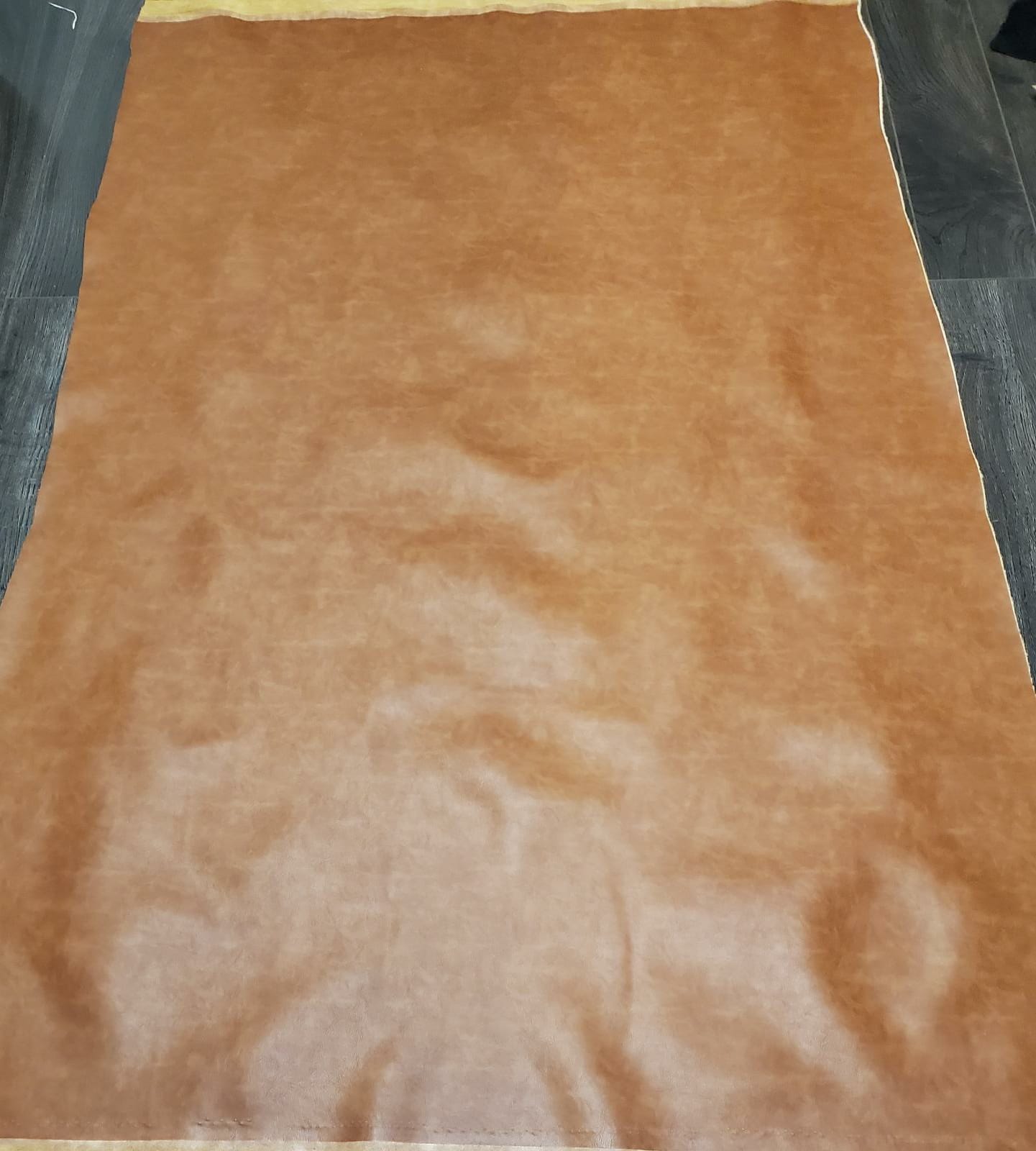  Faux vegan leather by the yard sheets distressed leather fabric for upholstery 30,000 Double Rubs vinyl sheets nappa leather crafts bookbinding books furniture fabrics uphilstery fuax material pu pleather faiux learher cruelty free nappa seat British tan brown