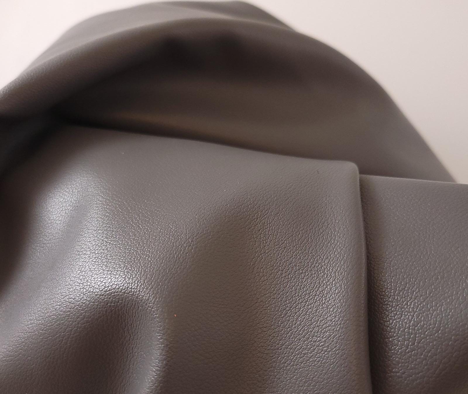  Faux vegan leather by the yard sheets distressed leather fabric for upholstery 30,000 Double Rubs vinyl sheets nappa leather crafts bookbinding books furniture fabrics uphilstery fuax material pu pleather faiux learher cruelty free nappa seat dark gray soft