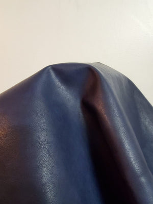 Navy Tumblegrain Faux Vegan leather
